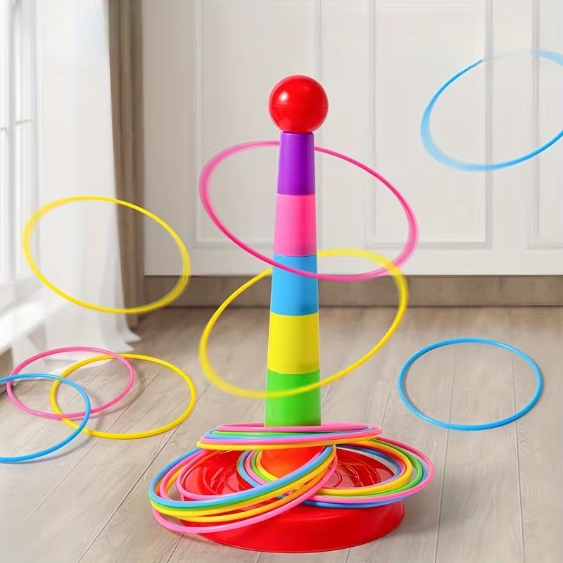 Rainbow Ring Toss Game Set